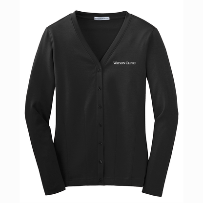 Port Authority Ladies Modern Stretch Cotton Cardigan-V NECK