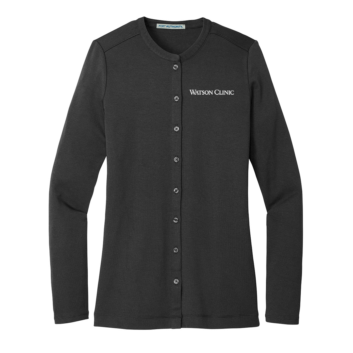 Port Authority Ladies Concept Stretch Button - Front Cardigan-CREW NECK